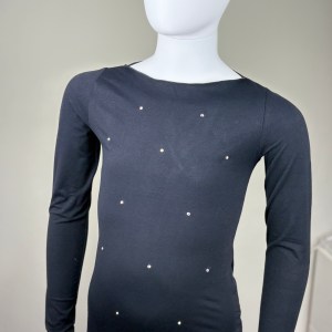 Morfeo top, Colorado fabric, black, crystals