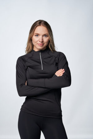 JIV lead half zip top, black