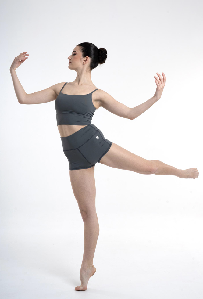 ester charcoal sports bra image 2