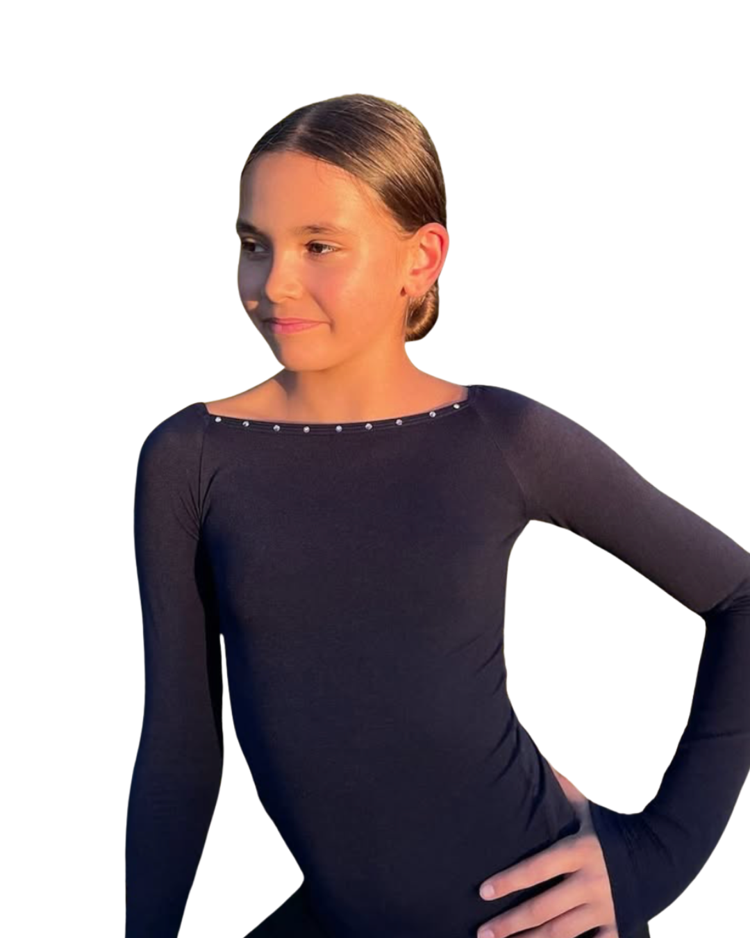 Classic, black, Titta top, crystals