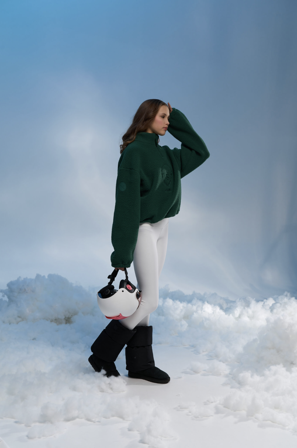 JIV Teddy Sweater - Green - Image 2