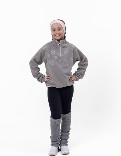 JiV fleece sweater snow in grey image