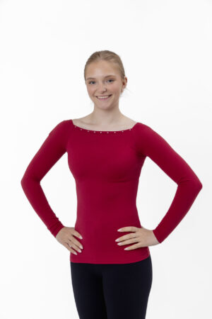 Karisma Titta Top in Lady Red (long sleeve)