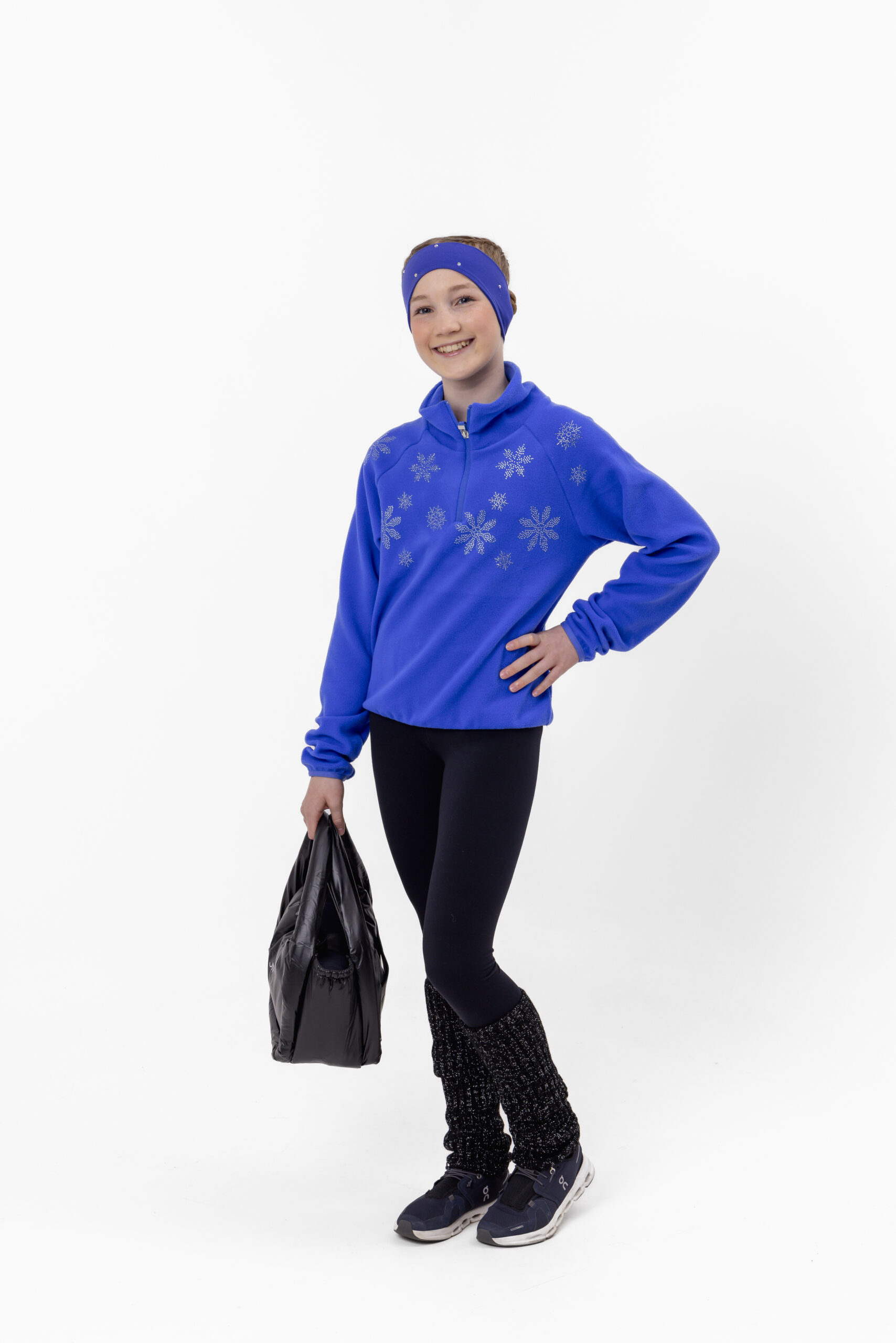 JIV fleece sweater snow in royal blue image